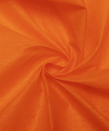 Orange Colour Plain Cotton Lining Fabric